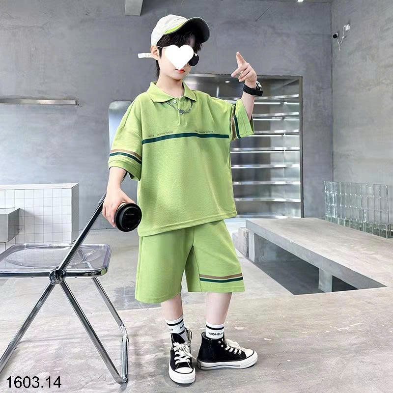 26HA1603.14 - BỘ POLO SIZE ĐẠI BÉ TRAI