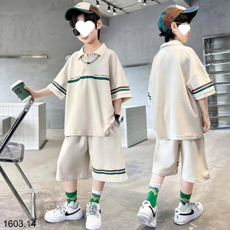 26HA1603.14 - BỘ POLO SIZE ĐẠI BÉ TRAI