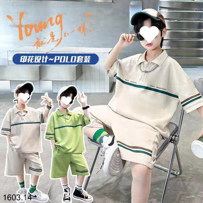 26HA1603.14 - BỘ POLO SIZE ĐẠI BÉ TRAI