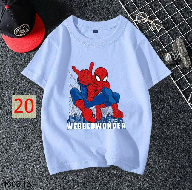 26HA1603.16 - SET 2 ÁO SIÊU NHÂN NHỆN BÉ TRAI