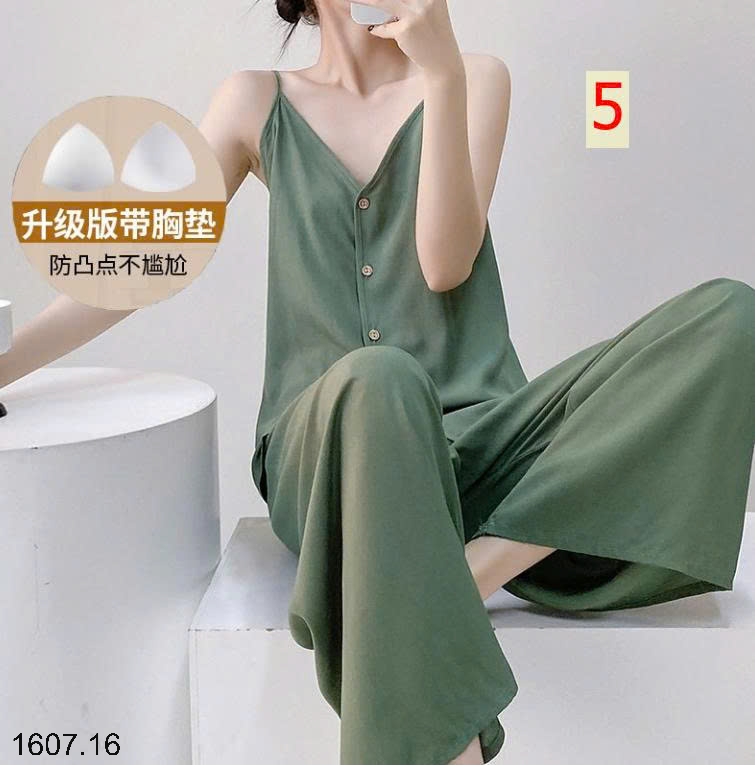 26HA1607.16 - BỘ LANH LỤA QUẦN DÀI ÁO 2 DÂY