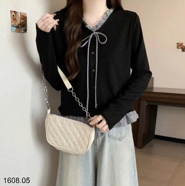 26HA1608.05 - ÁO THU ĐÔNG VIỀN BÈO CHO NỮ