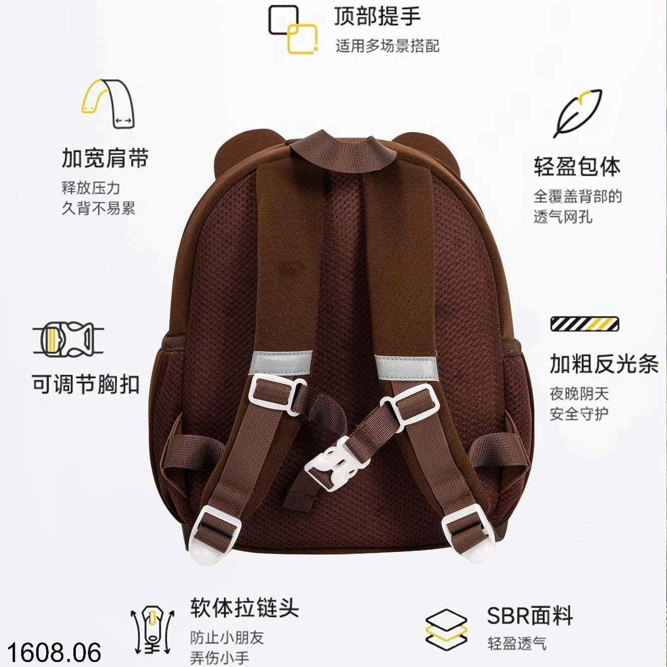 26HA1608.06 - BA LÔ HÌNH GẤU CHO BÉ YÊU