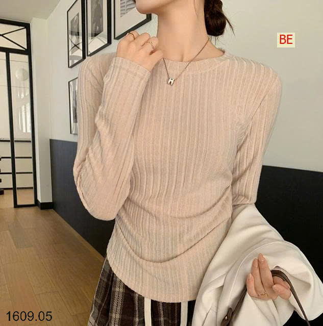 26HA1609.05 - ÁO LEN NHÚN EO CHO NỮ