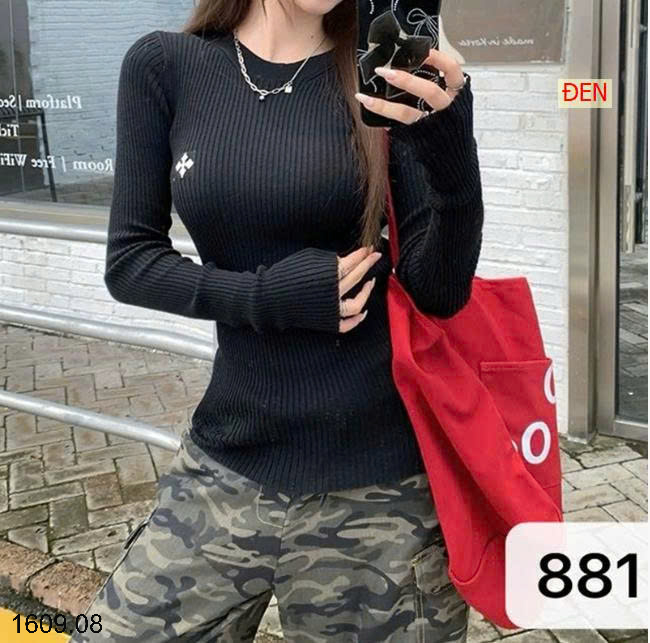 26HA1609.08 - ÁO LEN TĂM BODY CỔ TRÒN