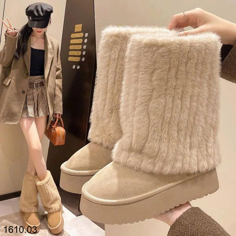26HA1610.03 - BOOT CAO CỔ LÔNG NỮ