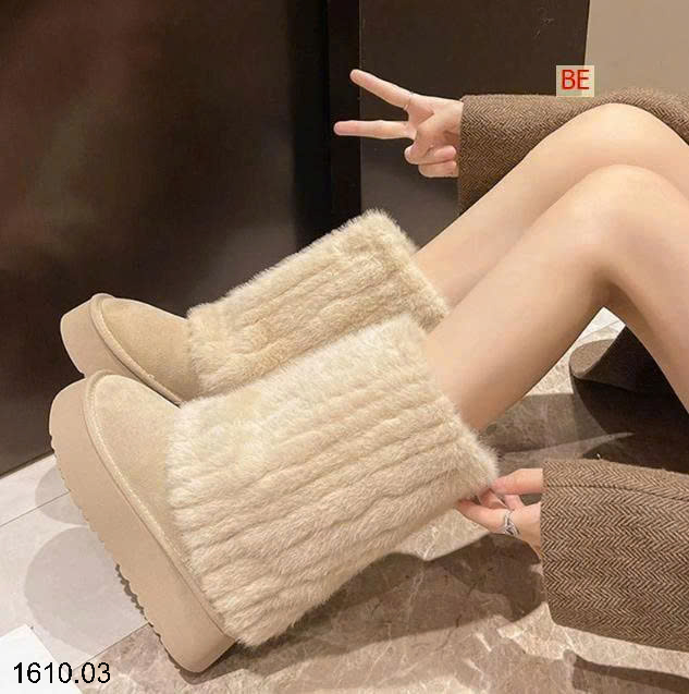 26HA1610.03 - BOOT CAO CỔ LÔNG NỮ