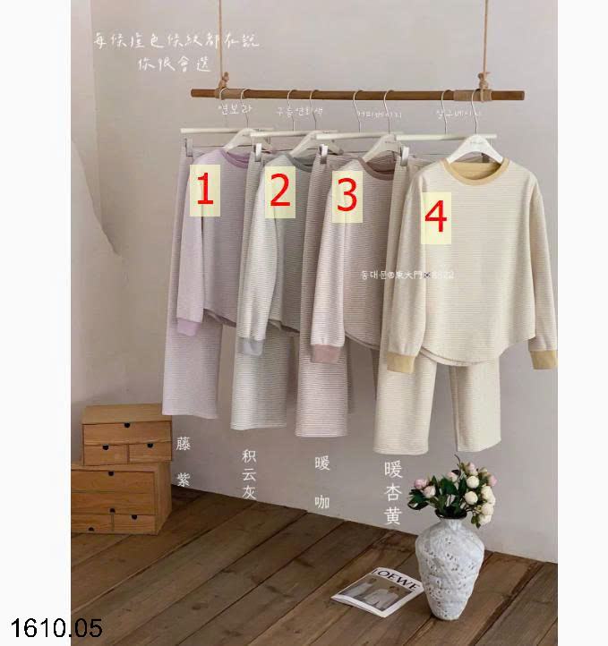 26HA1610.05 - BỘ MẶC NHÀ KẺ SỌC DONGDAEMUN