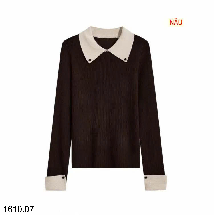 26HA1610.07 - ÁO LEN CỔ SƠ MI
