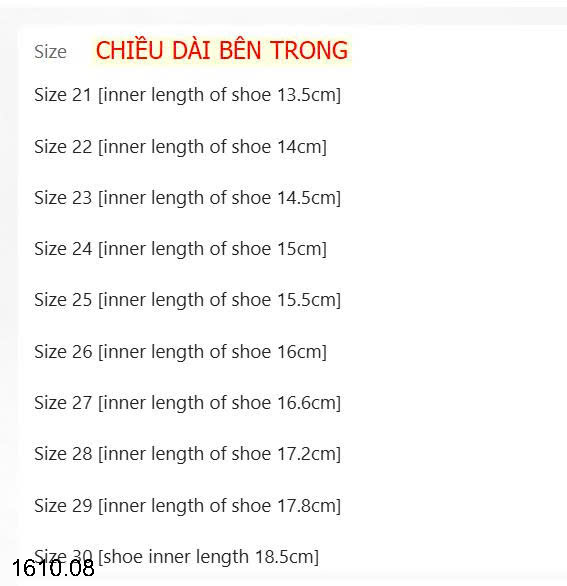 26HA1610.08 - GIÀY THỂ THAO QUAI DÁN CHO BÉ