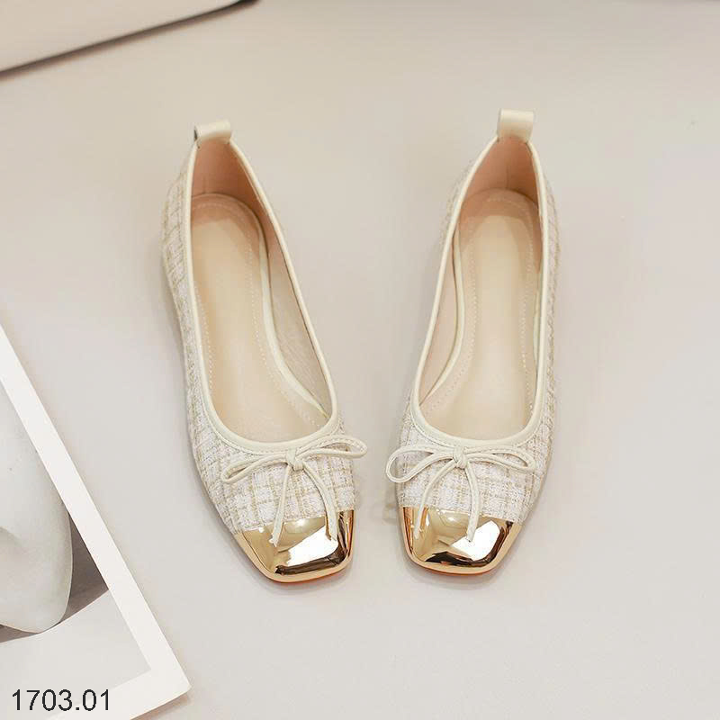 26HA1703.01 - GIÀY BỆT TWEED SANG CHẢNH