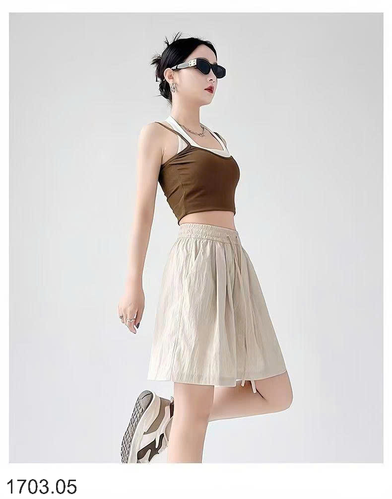26HA1703.05 - QUẦN SHORT ỐNG RỘNG ICE SILK