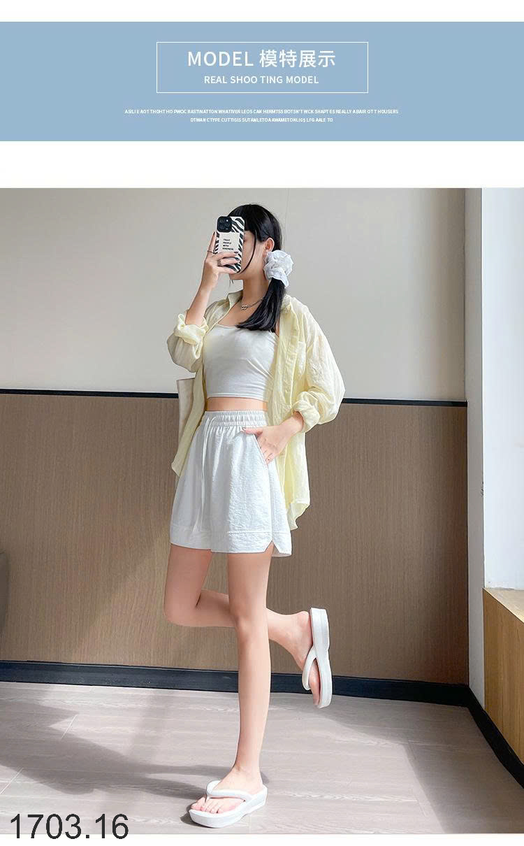 26HA1703.16 - QUẦN SHORT DÂY RÚT NỮ