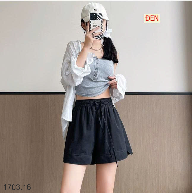 26HA1703.16 - QUẦN SHORT DÂY RÚT NỮ