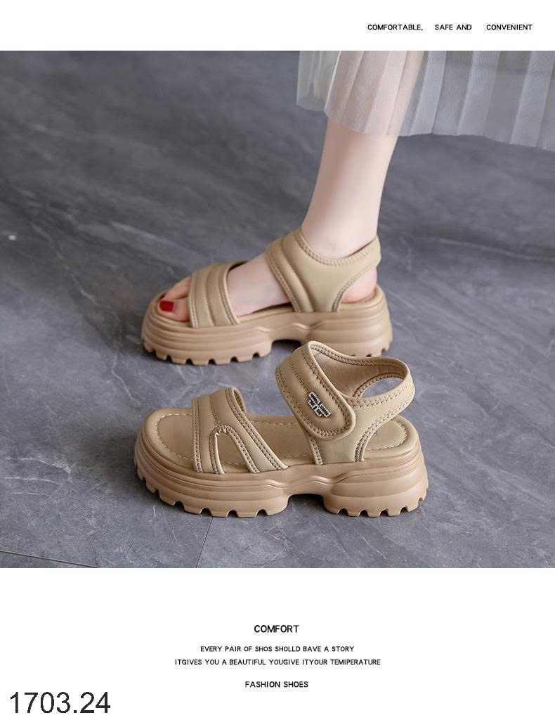 26HA1703.24 - SANDAL NỮ ĐẾ CAO