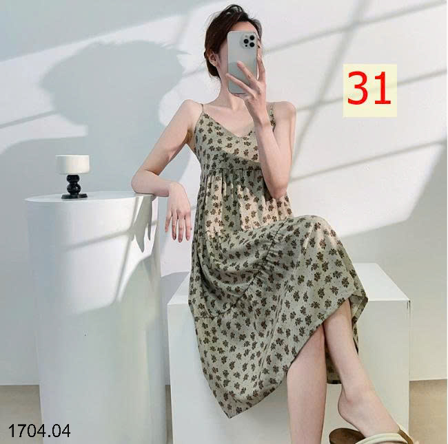 26HA1704.04 - VÁY 2 DÂY LANH LỤA MỀN MÁT CHO NỮ