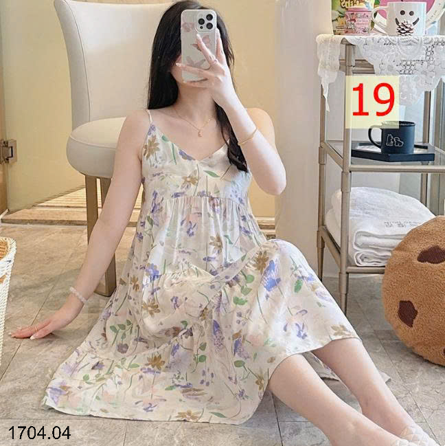26HA1704.04 - VÁY 2 DÂY LANH LỤA MỀN MÁT CHO NỮ
