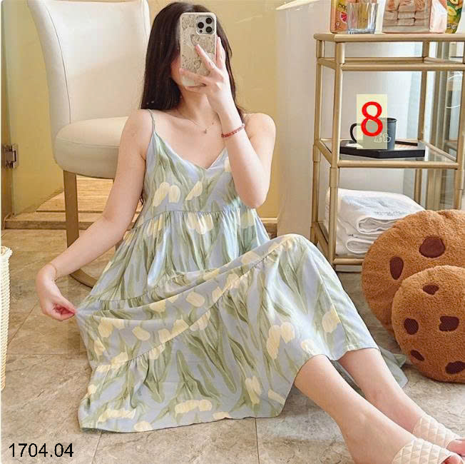 26HA1704.04 - VÁY 2 DÂY LANH LỤA MỀN MÁT CHO NỮ
