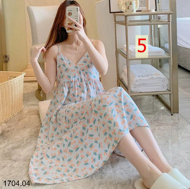 26HA1704.04 - VÁY 2 DÂY LANH LỤA MỀN MÁT CHO NỮ