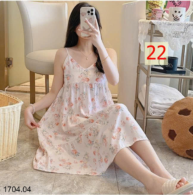 26HA1704.04 - VÁY 2 DÂY LANH LỤA MỀN MÁT CHO NỮ