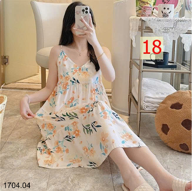 26HA1704.04 - VÁY 2 DÂY LANH LỤA MỀN MÁT CHO NỮ