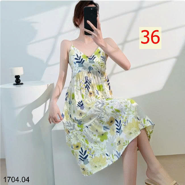 26HA1704.04 - VÁY 2 DÂY LANH LỤA MỀN MÁT CHO NỮ