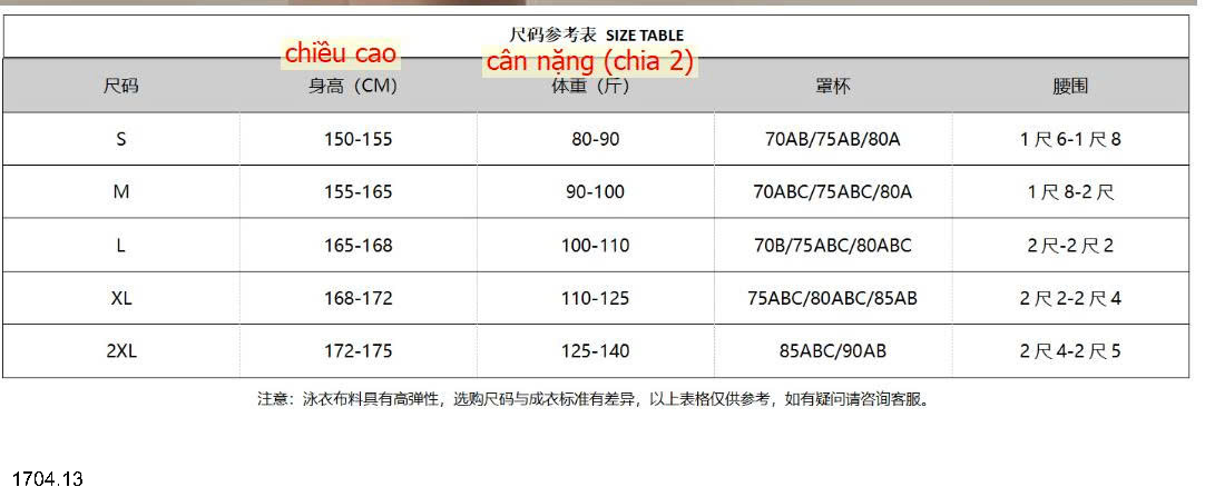 26HA1704.13 - SET BƠI MÀU ĐEN 2 CHI TIẾT CHO NỮ