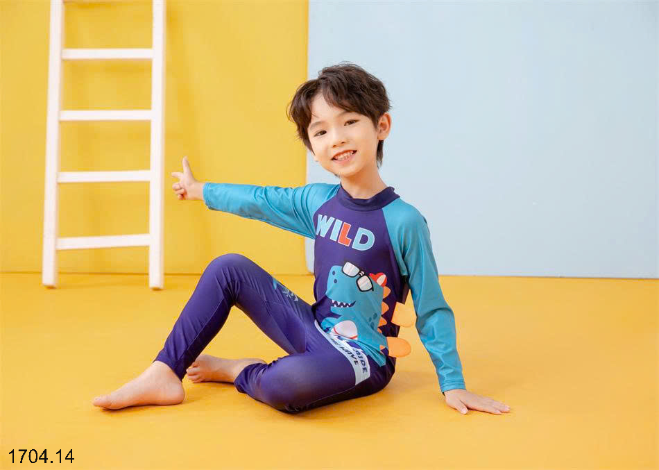 26HA1704.14 - SET ĐỒ BƠI LIỀN DÀI THÂN BÉ TRAI