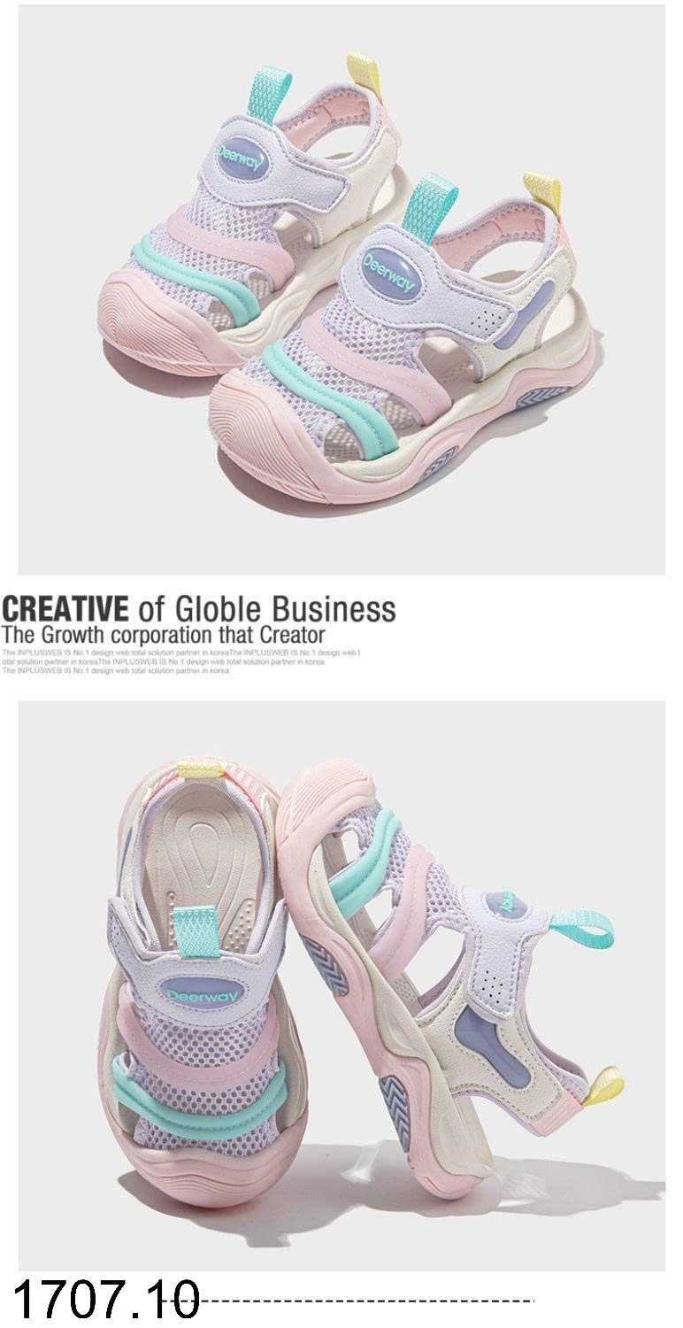 26HA1707.10 - GIÀY SANDAL BÍT MŨI QUẢNG CHÂU CHO BÉ