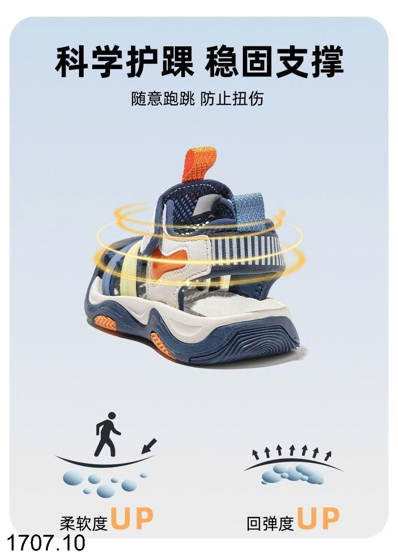 26HA1707.10 - GIÀY SANDAL BÍT MŨI QUẢNG CHÂU CHO BÉ