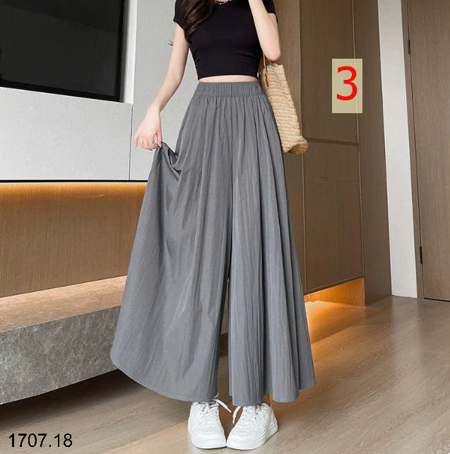 26HA1707.18 - QUẦN ỐNG RỘNG DÁNG VÁY YAMAMOTO