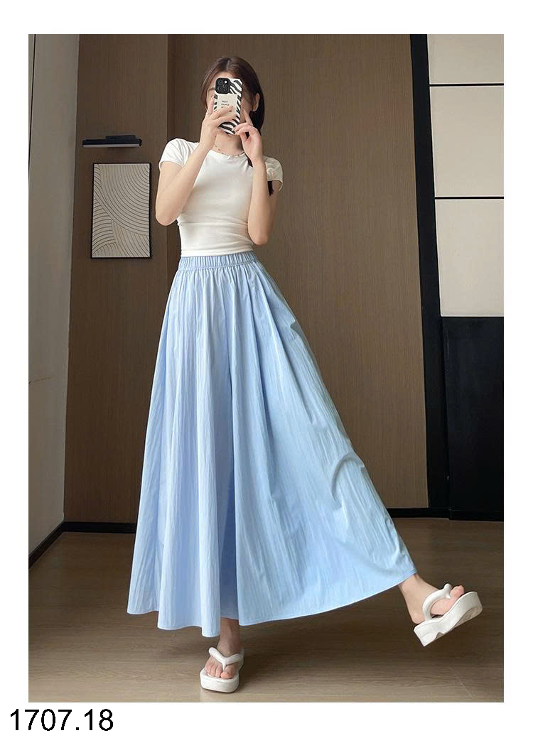 26HA1707.18 - QUẦN ỐNG RỘNG DÁNG VÁY YAMAMOTO
