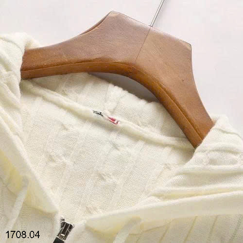 26HA1708.04 - ÁO KHOÁC LEN VẶN THÙNG MŨ TRÙM ĐẦU CHO NỮ