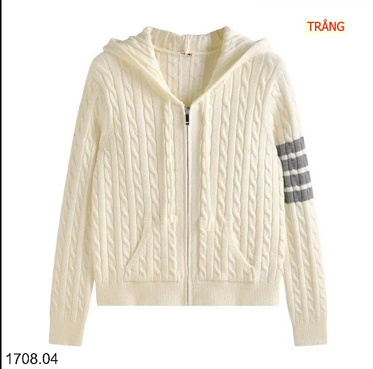 26HA1708.04 - ÁO KHOÁC LEN VẶN THÙNG MŨ TRÙM ĐẦU CHO NỮ