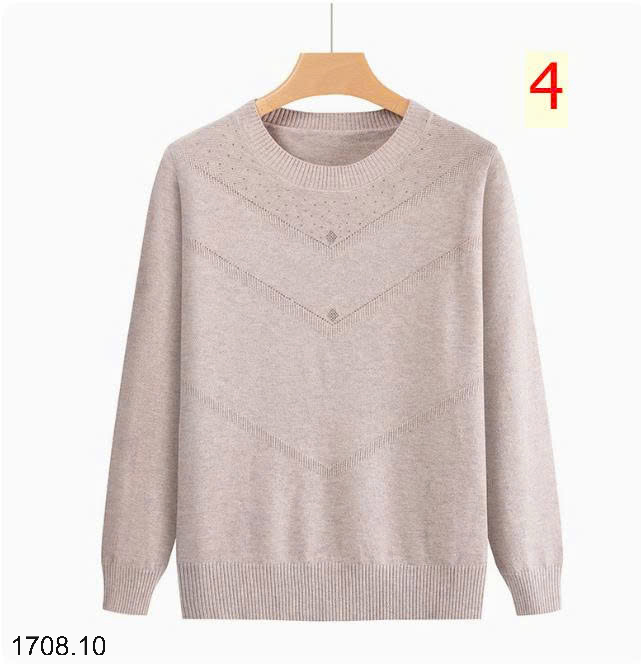 26HA1708.10 - ÁO LEN CỔ TRÒN TRUNG NIÊN CHO MẸ