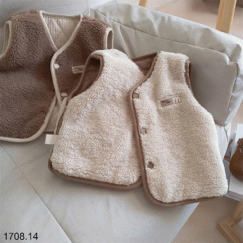 26HA1708.14 - ÁO GILE LÓT LÔNG 2 MẶT CHO BÉ