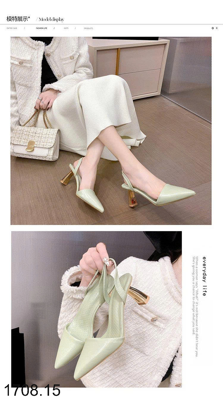 26HA1708.15 - GIÀY SANDAL HỞ GÓT NỮ