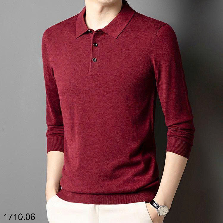 26HA1710.06 - ÁO LEN POLO NAM CÚC CỔ