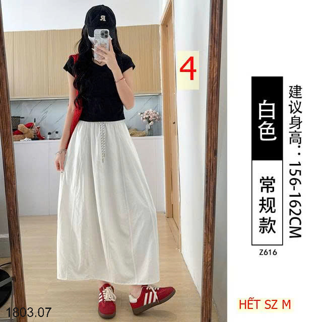 26HA1803.07 - CHÂN VÁY DÁNG DÀI DÂY RÚT CHO NỮ