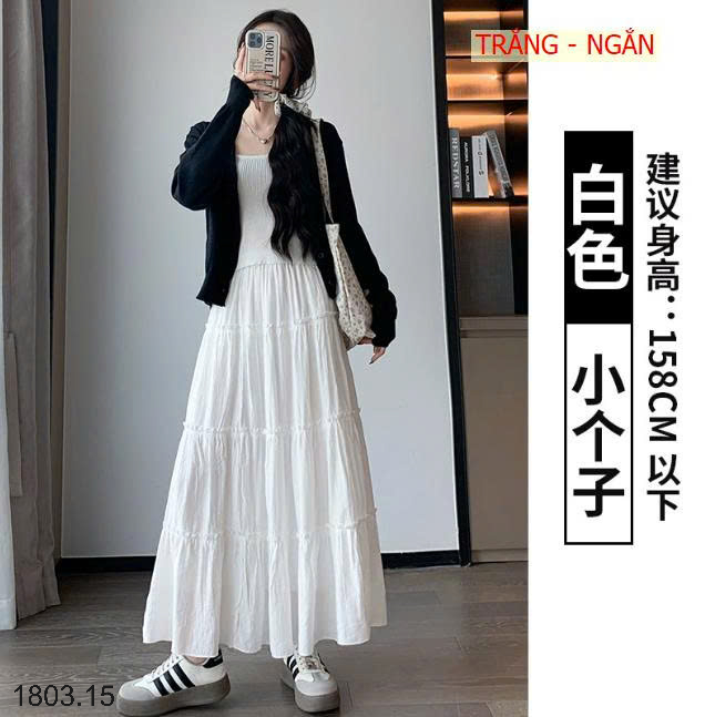 26HA1803.15 - CHÂN VÁY XÒE BỒNG DÁNG DÀI NỮ