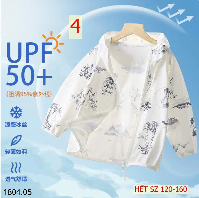 26HA1804.05 - ÁO CHỐNG NẮNG SIZE ĐẠI CHO BÉ