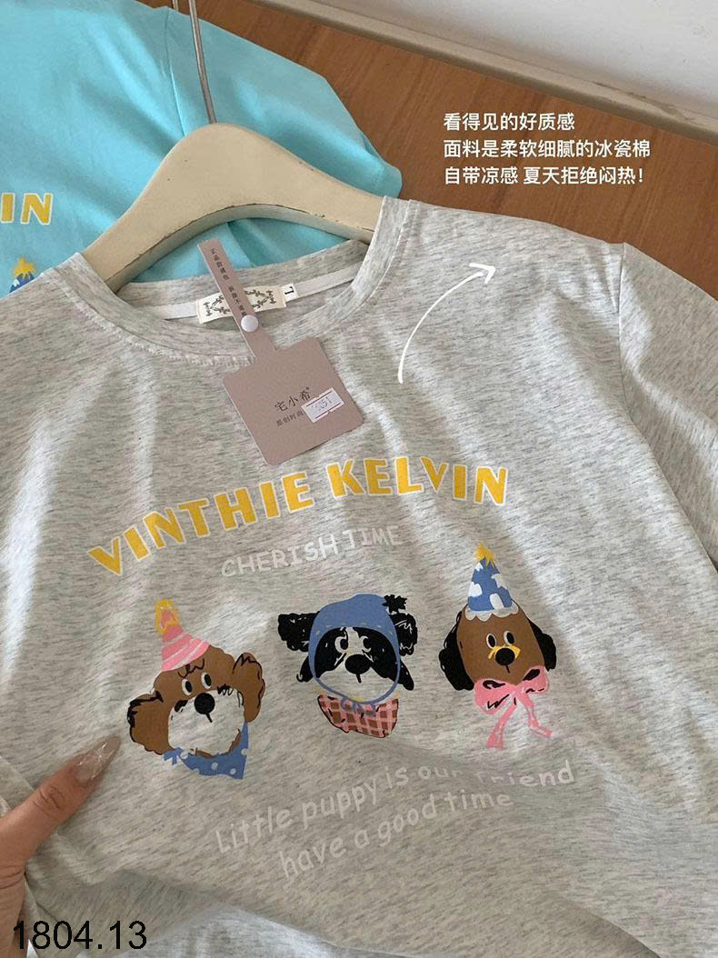 26HA1804.13 - BỘ COTTON HOẠT HÌNH MẶC NHÀ CHO NỮ