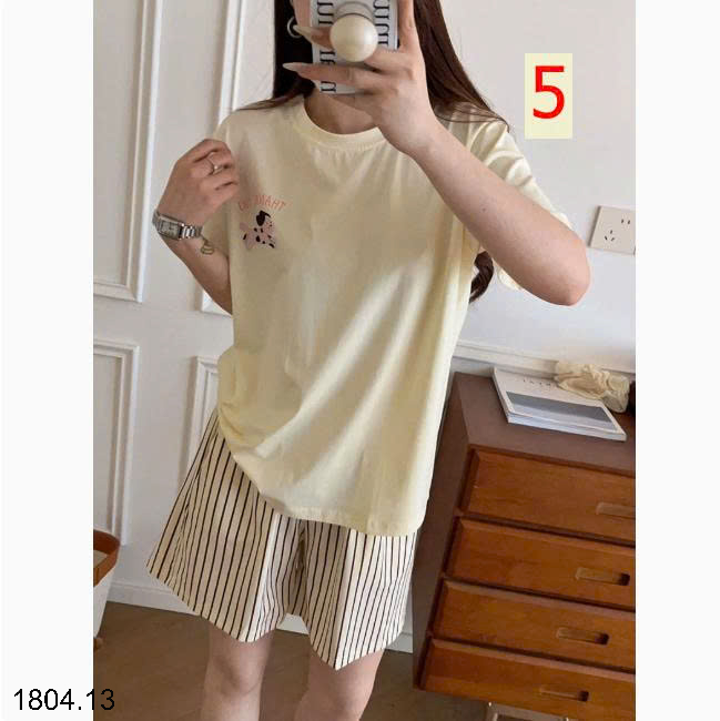 26HA1804.13 - BỘ COTTON HOẠT HÌNH MẶC NHÀ CHO NỮ