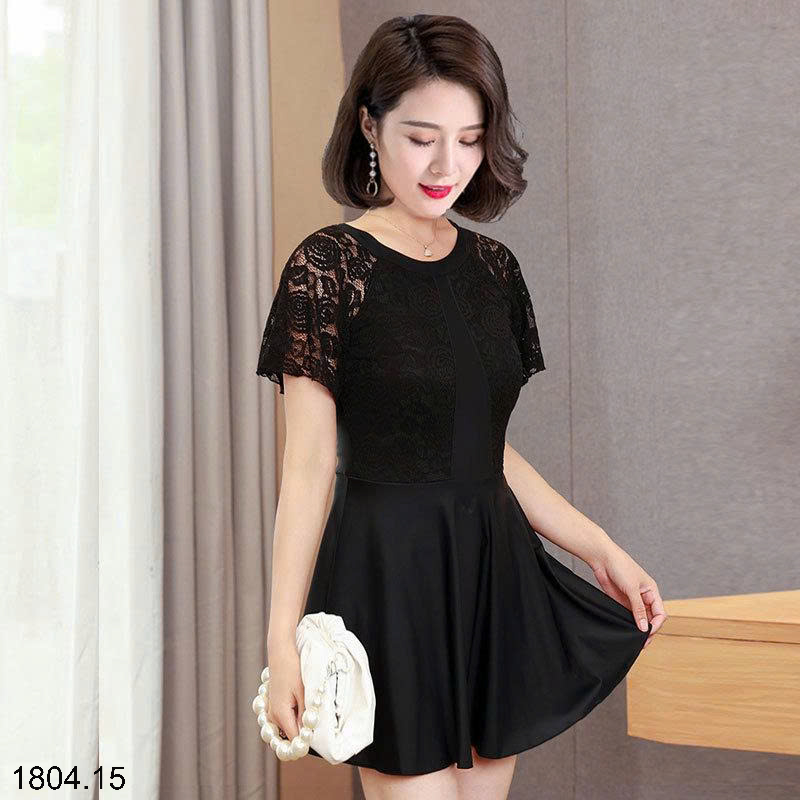 26HA1804.15 - VÁY BƠI MÀU ĐEN CHO MẸ