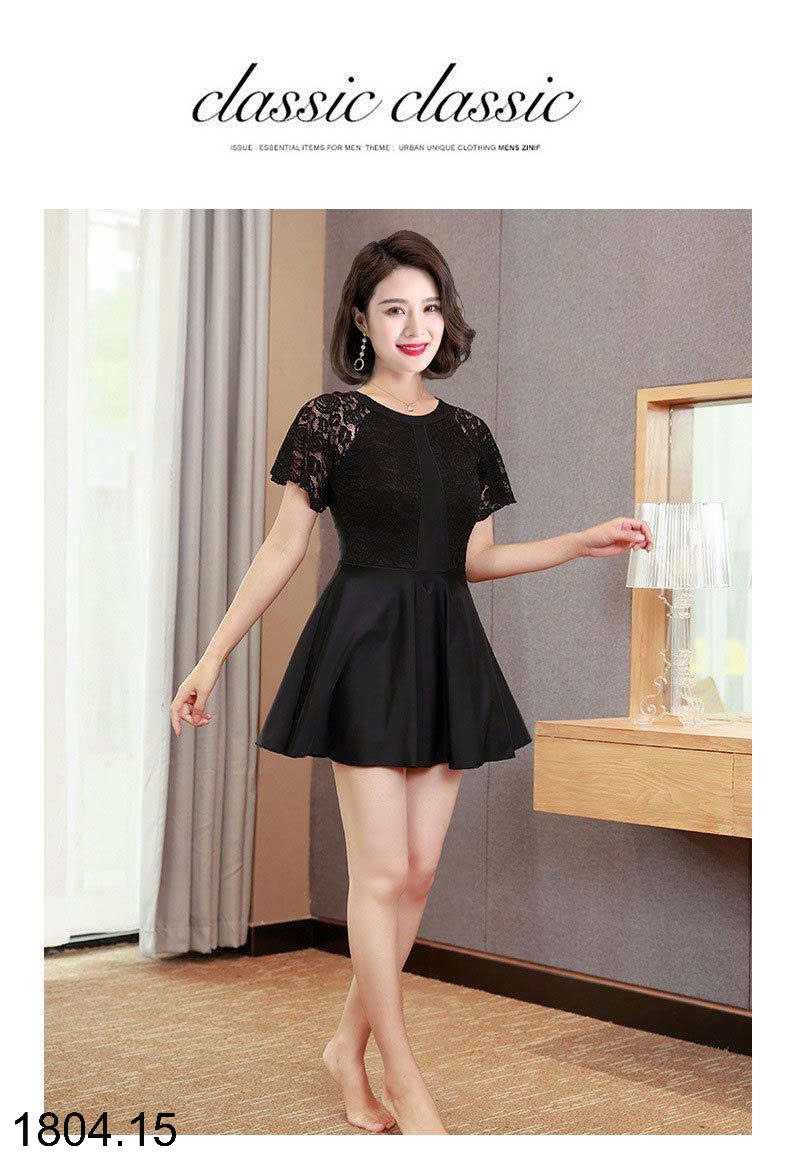 26HA1804.15 - VÁY BƠI MÀU ĐEN CHO MẸ
