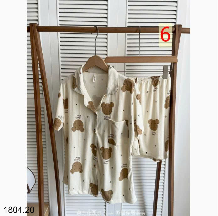26HA1804.20 - BỘ PIJAMA CỘC MẶC NHÀ NỮ