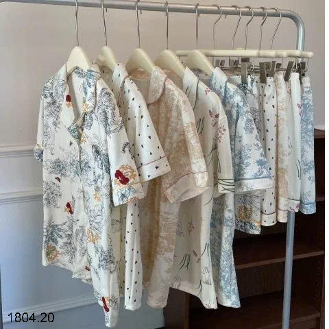 26HA1804.20 - BỘ PIJAMA CỘC MẶC NHÀ NỮ