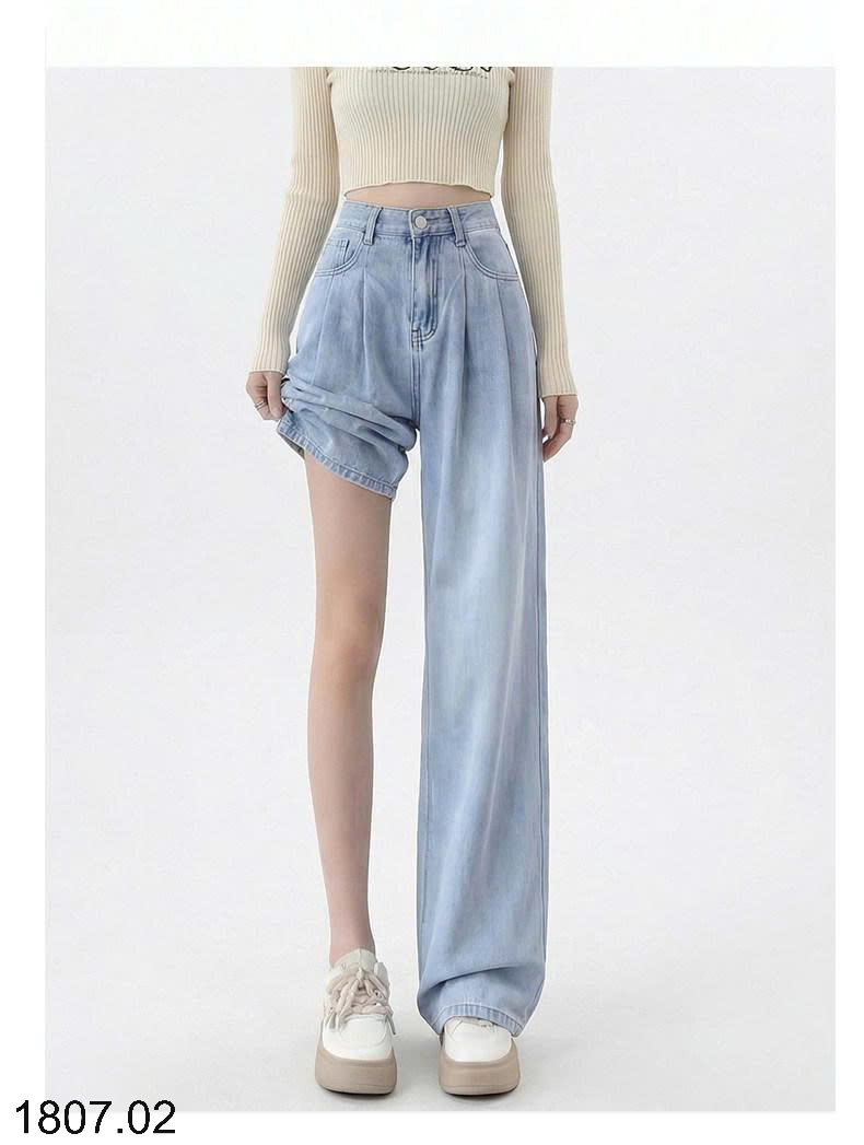 26HA1807.02 - QUẦN JEANS NỮ BẰNG VẢI DENIM TENCEL