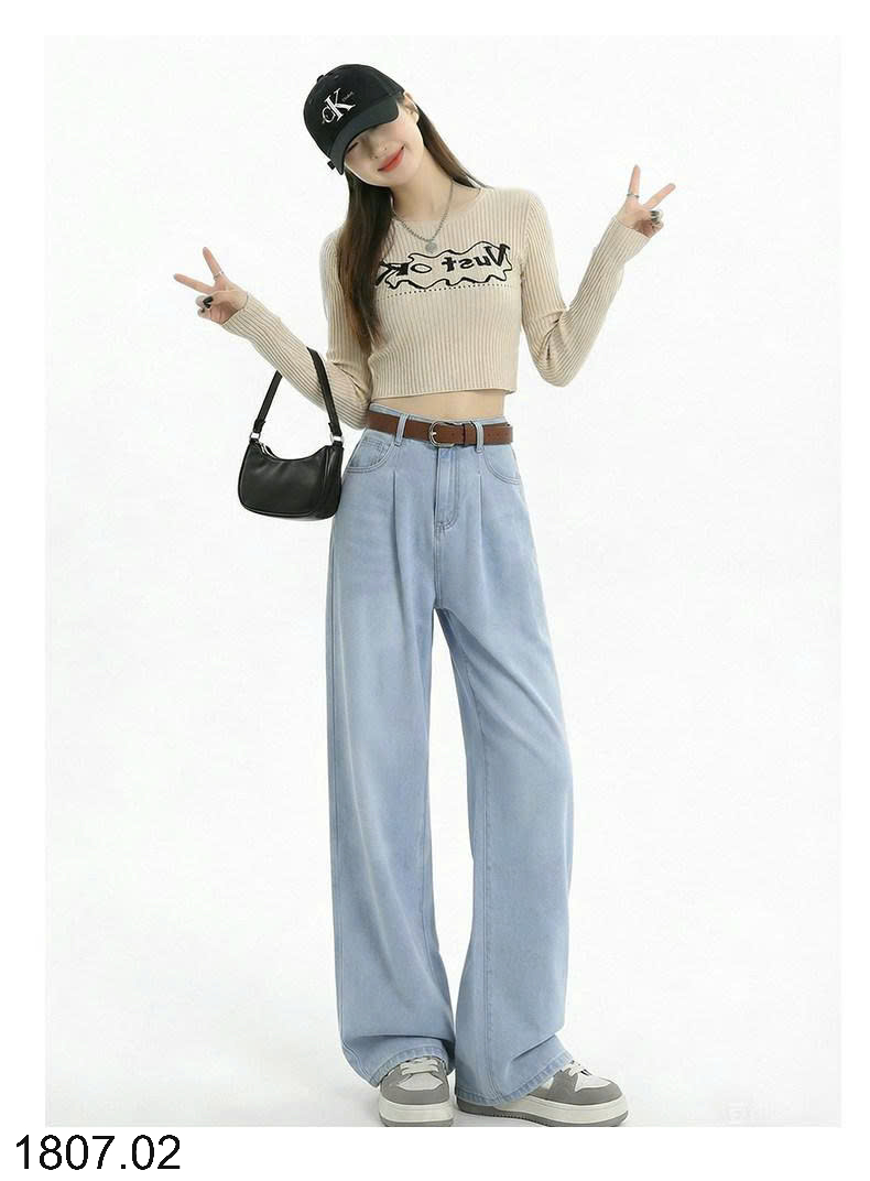 26HA1807.02 - QUẦN JEANS NỮ BẰNG VẢI DENIM TENCEL