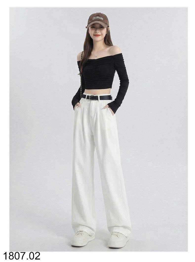 26HA1807.02 - QUẦN JEANS NỮ BẰNG VẢI DENIM TENCEL